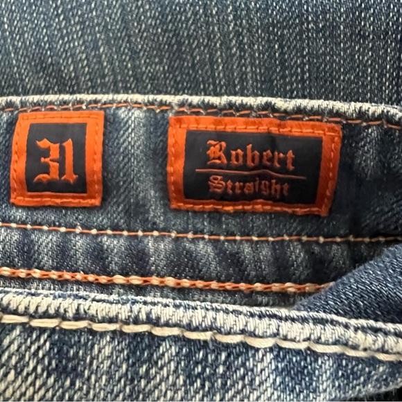 Rock Revival Embroidered Robert Straight Jeans-Size 31 - Picture 10 of 16